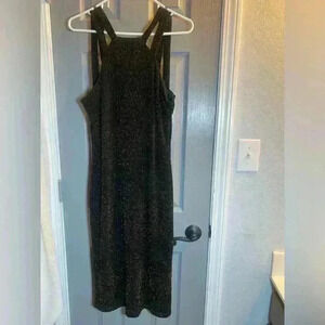 B Smart Black & Gold lined dress. NWT. women’s size 14. Beautiful dress